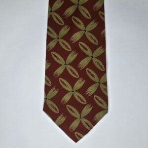 Giorgio Armani "Cravatte" Crepe de Chine 3.75" Wide Floral Silk Tie